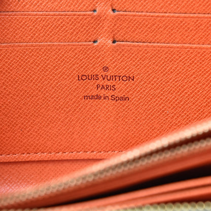 Louis Vuitton Monogram Multicolor Zippy Wallet White Orange 6 of 13