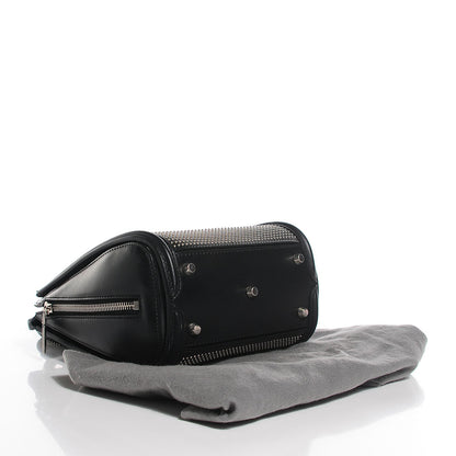 Alexander McQueen Calfskin Studded Mini Heroine Shoulder Bag Black 12 of 16
