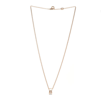 Bulgari 18K Rose Gold Diamond Mother of Pearl Serpenti Viper Pendant Necklace 3 of 5
