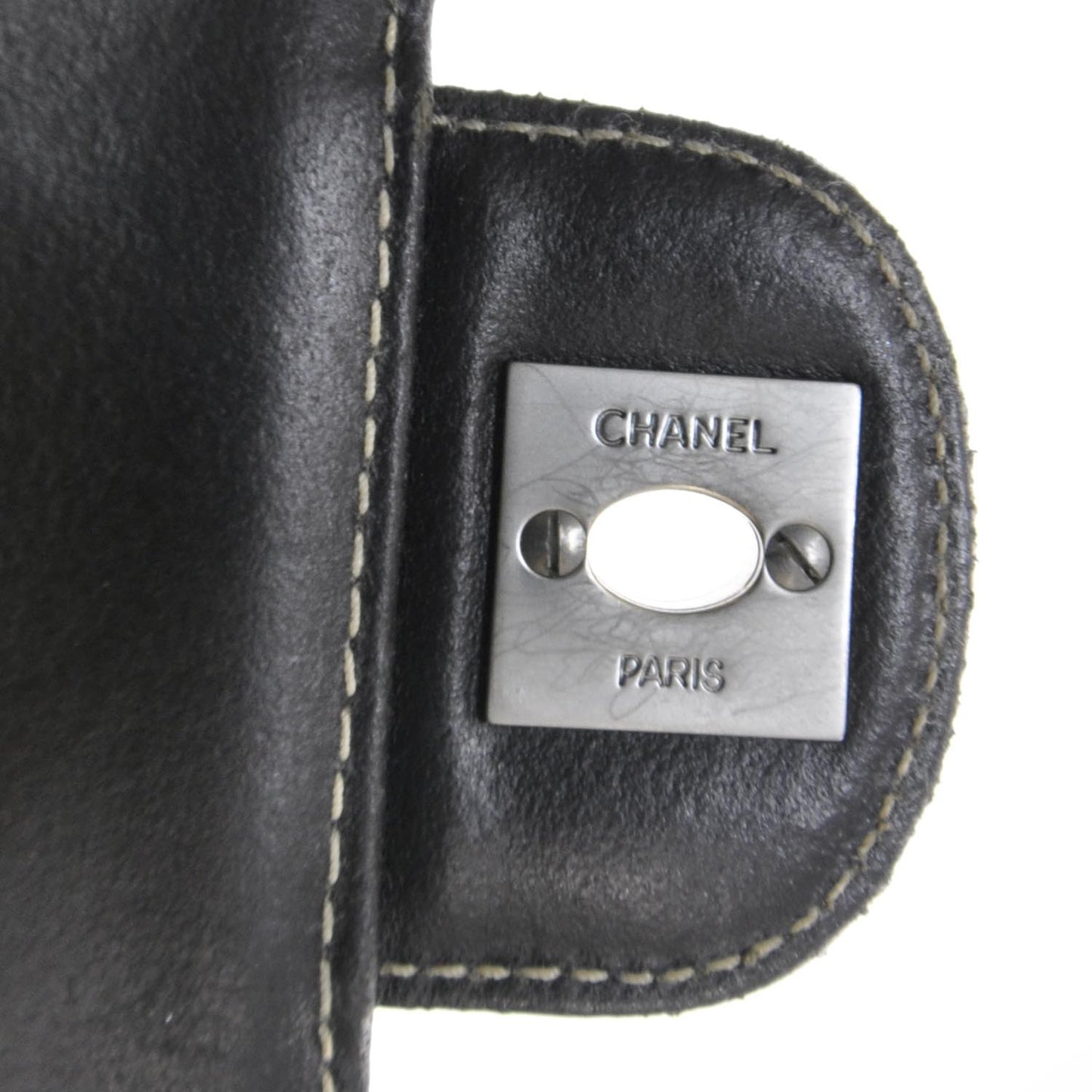 Denim Chocolate Bar Quilted East West Flap