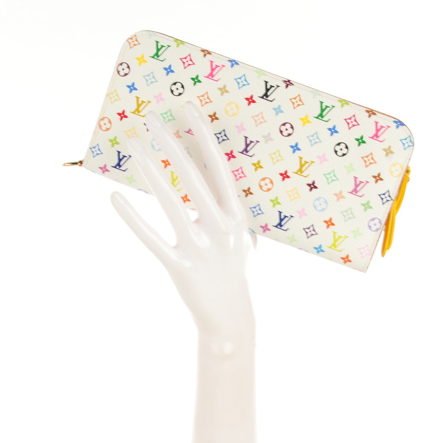 Louis Vuitton Monogram Multicolor Insolite Wallet White Citron 2 of 7