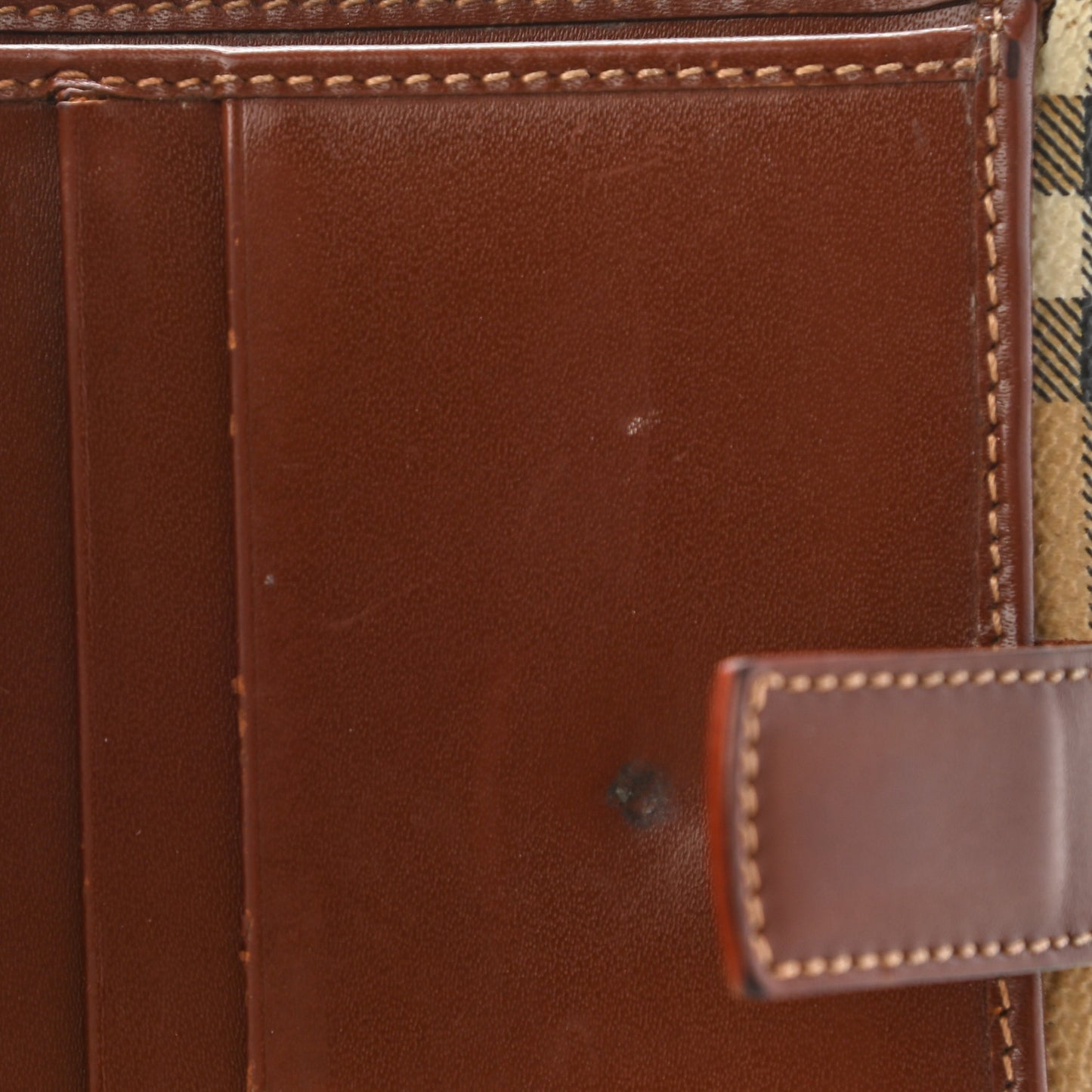 Haymarket Check Compact Wallet Brown