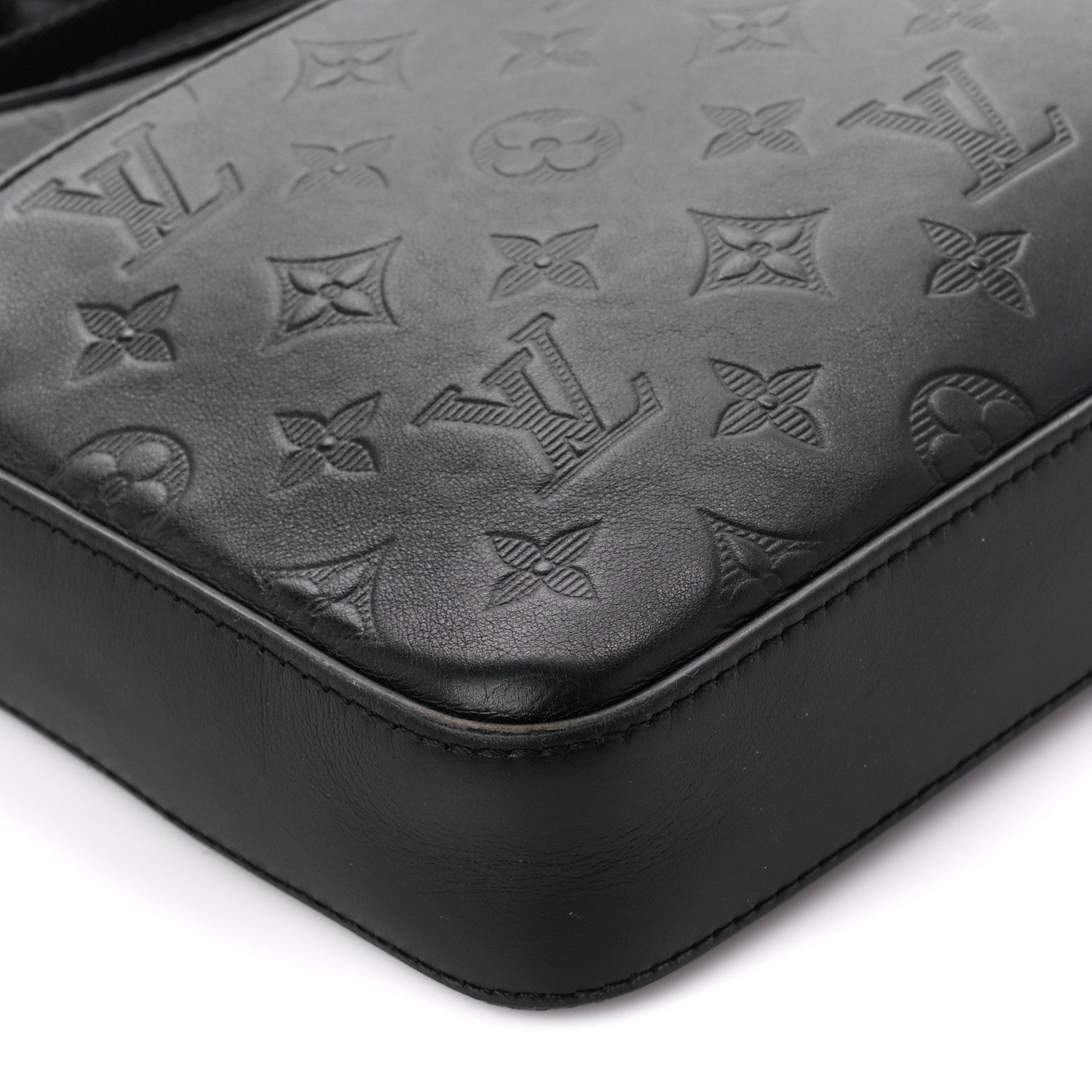 Louis Vuitton Calfskin Monogram Shadow Duo Messenger Black 12 of 13