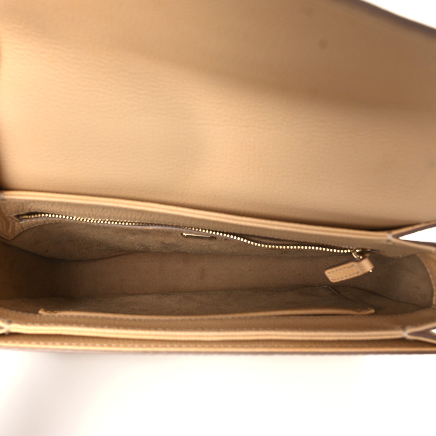 Visetos Calfskin Medium Patricia Satchel Beige