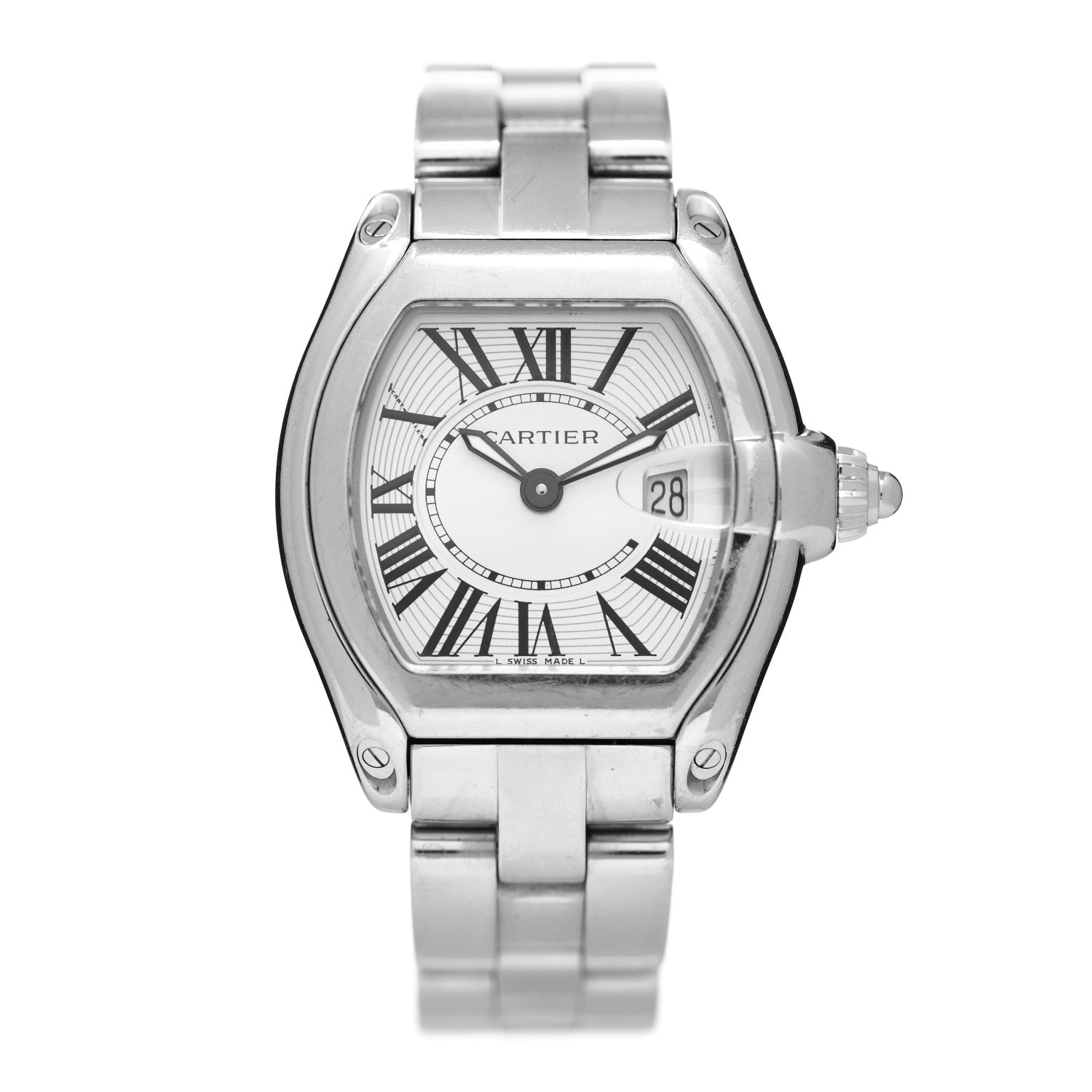 Cartier Stainless Steel 33mm Roadster Quartz Watch 1 of 5