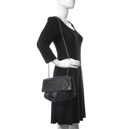 Chanel Caviar Quilted Medium Elastic Flap Black 2 of 10