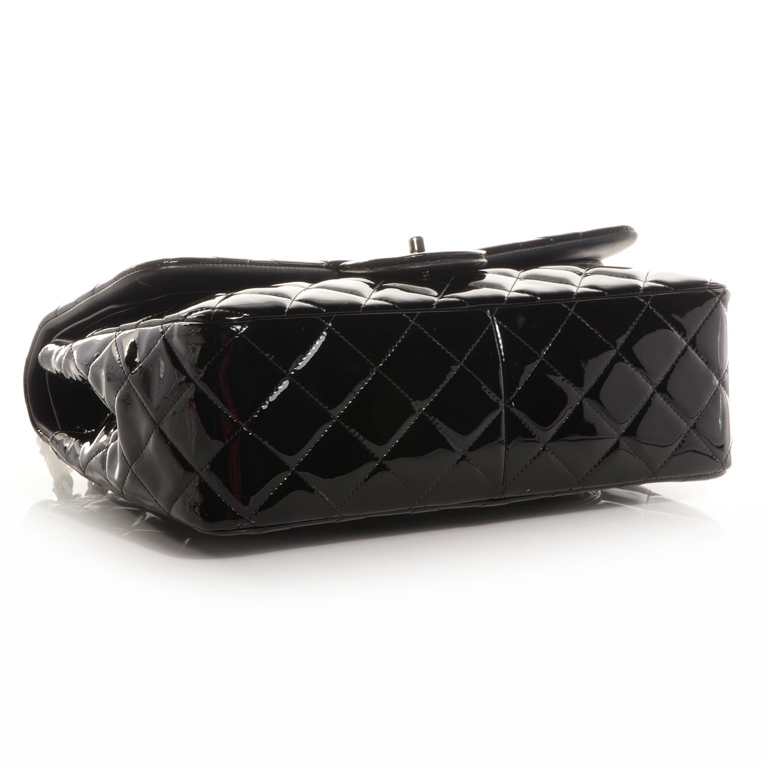 Chanel Patent Jumbo Double Flap Black 5 of 9