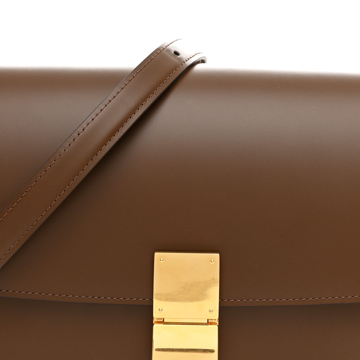 セリーヌ クラシックミディアム 旧ロゴ  キャメル ボックスカーフ 一生モノバッグ！『CELINE(セリーヌ)』CLASSIC BOX(クラッシック