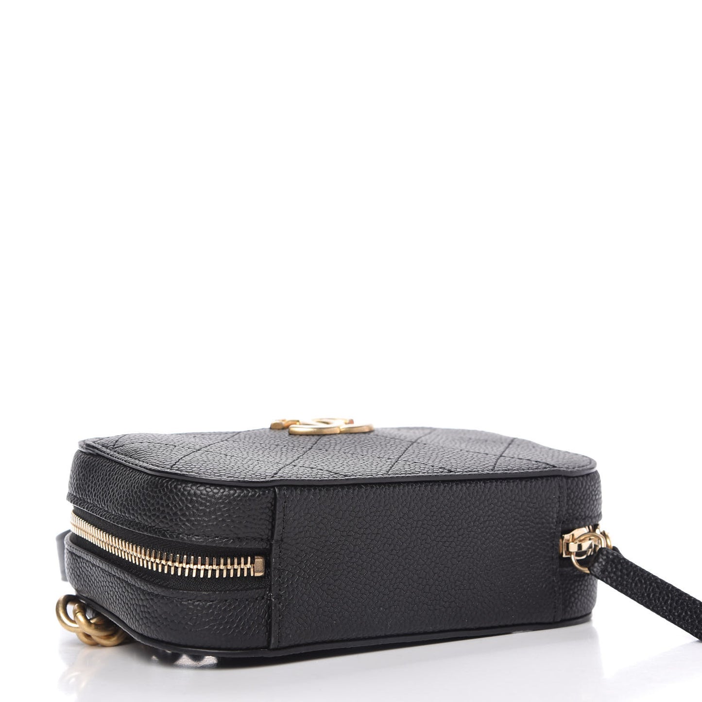 Caviar Quilted Waist Bag Black