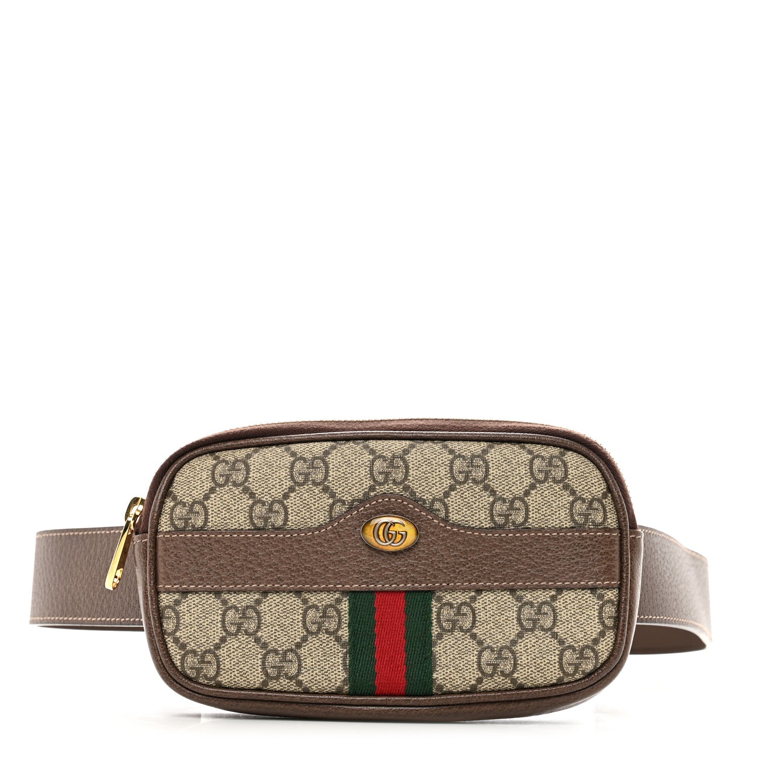 Gucci GG Supreme Monogram Ophidia Belted iPhone Case 85 34 Dark Brown 1 of 10