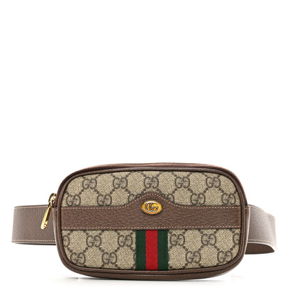 Gucci GG Supreme Monogram Ophidia Belted iPhone Case 85 34 Dark Brown 1 of 10