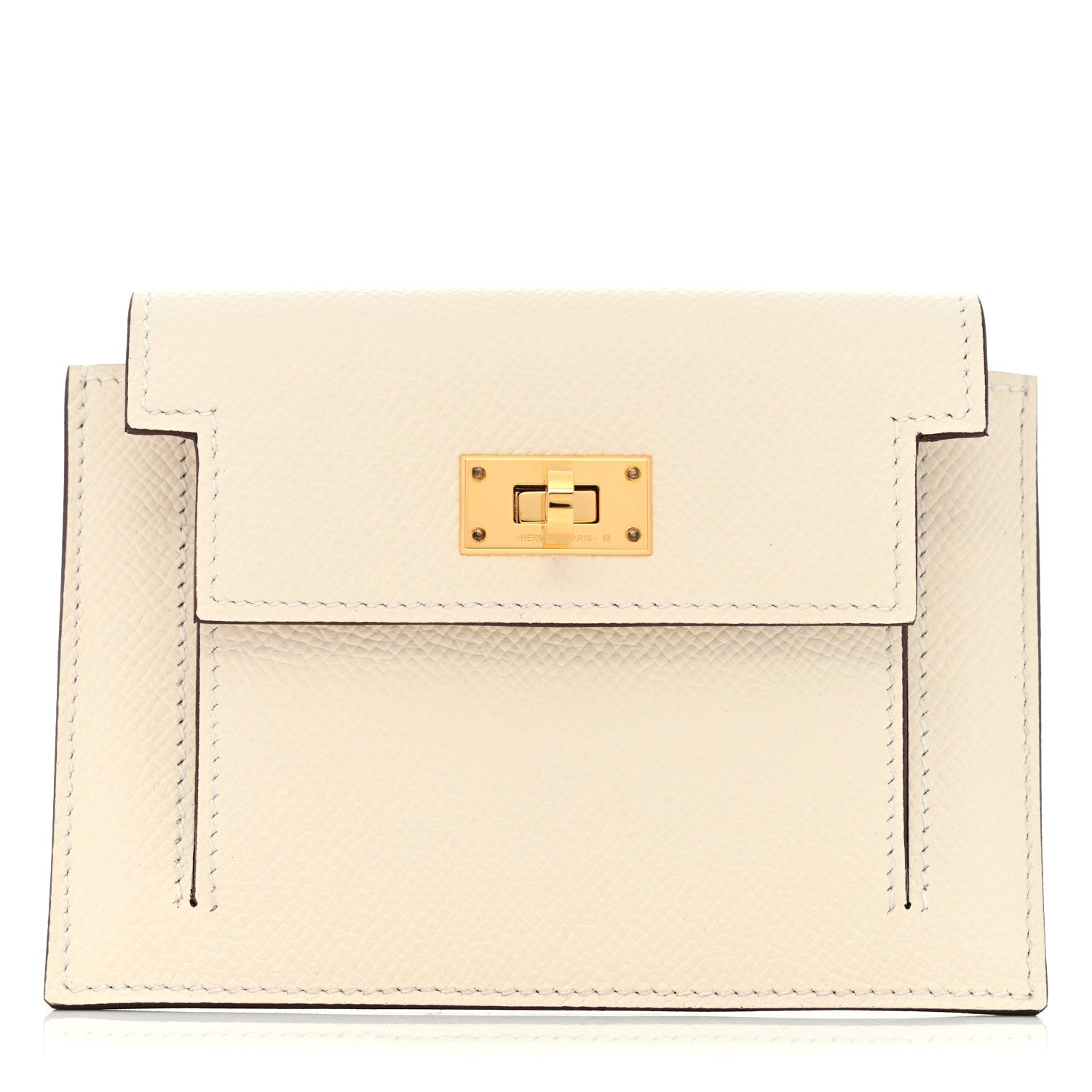 Hermes Epsom Kelly Pocket Compact Wallet Nata 1 of 9