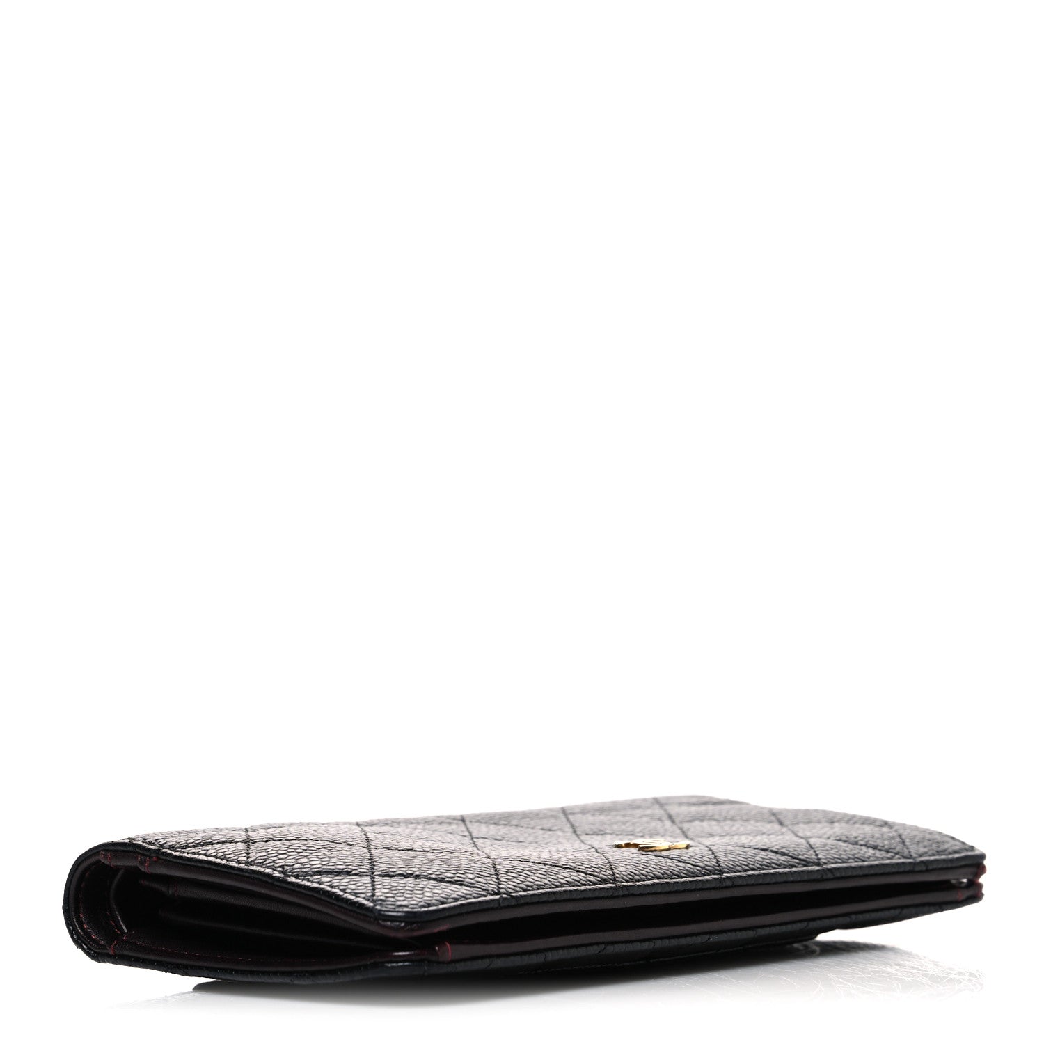 Chanel Caviar Quilted Yen Wallet Black 4 of 10