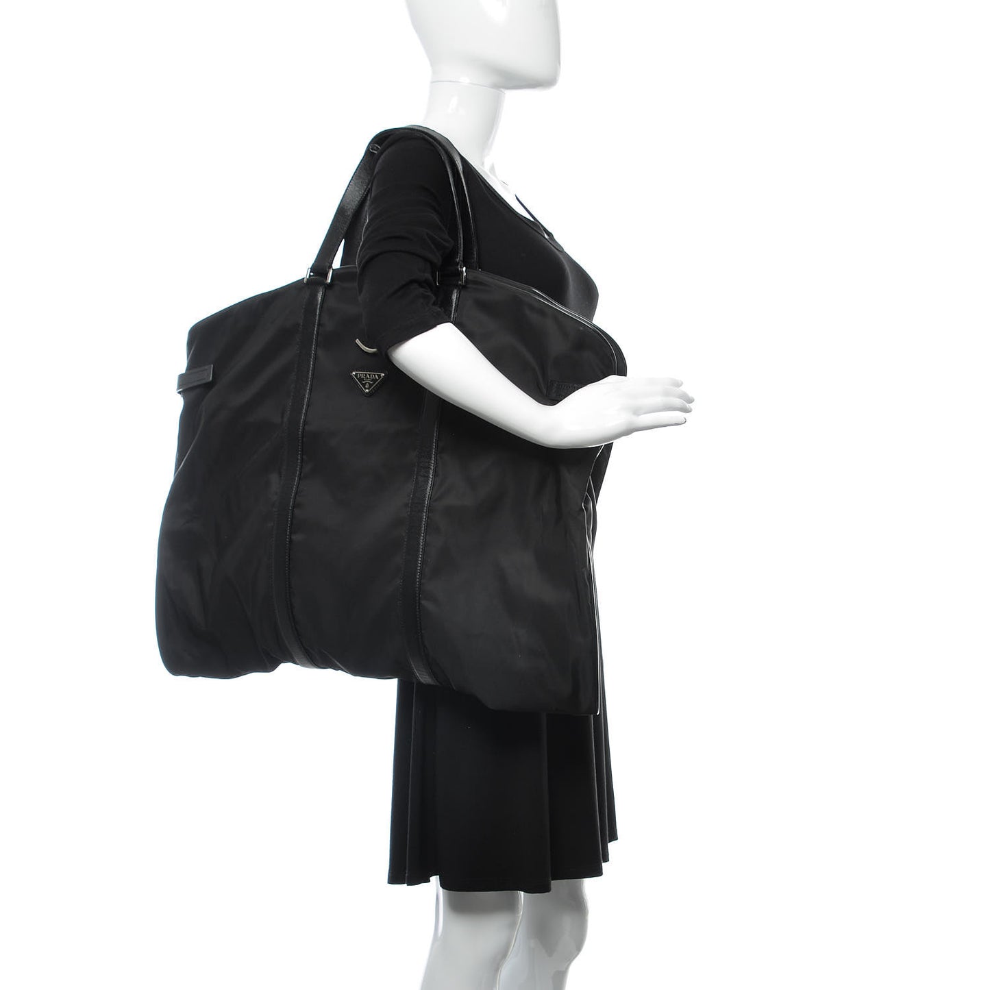 Tessuto Nylon Viaggio Garment Bag Black