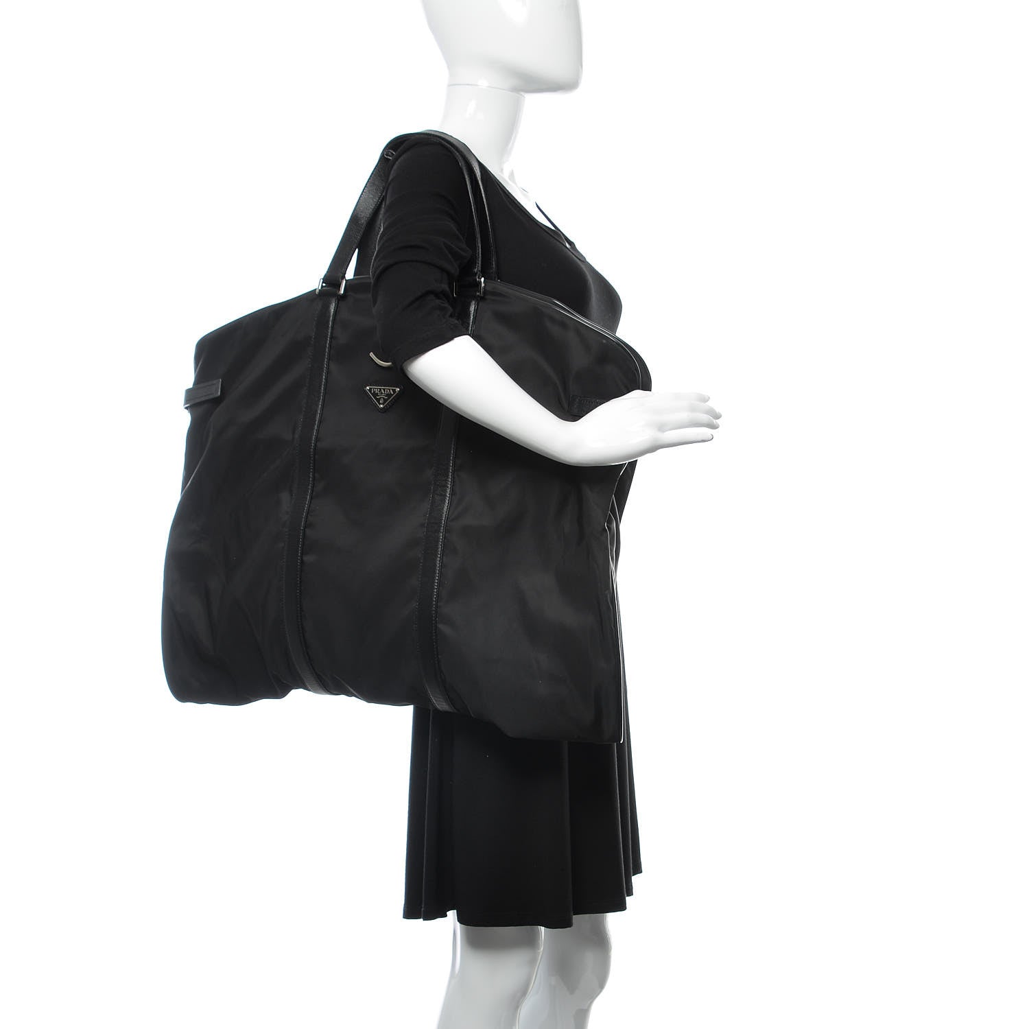 Prada Tessuto Nylon Viaggio Garment Bag Black 2 of 10
