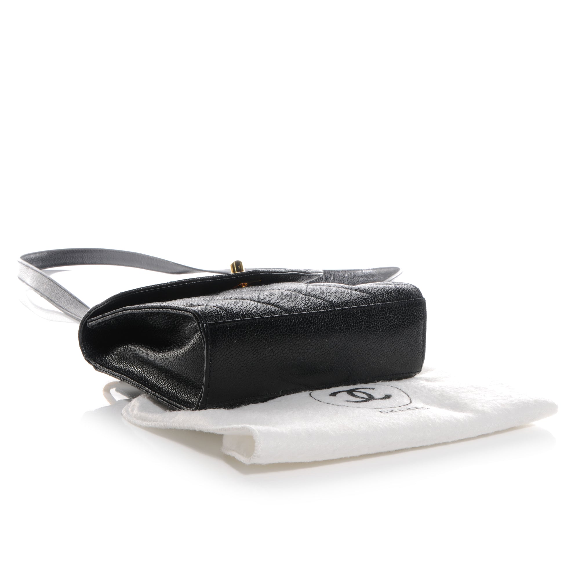 Chanel Caviar Crossbody Flap Bag Black 4 of 9