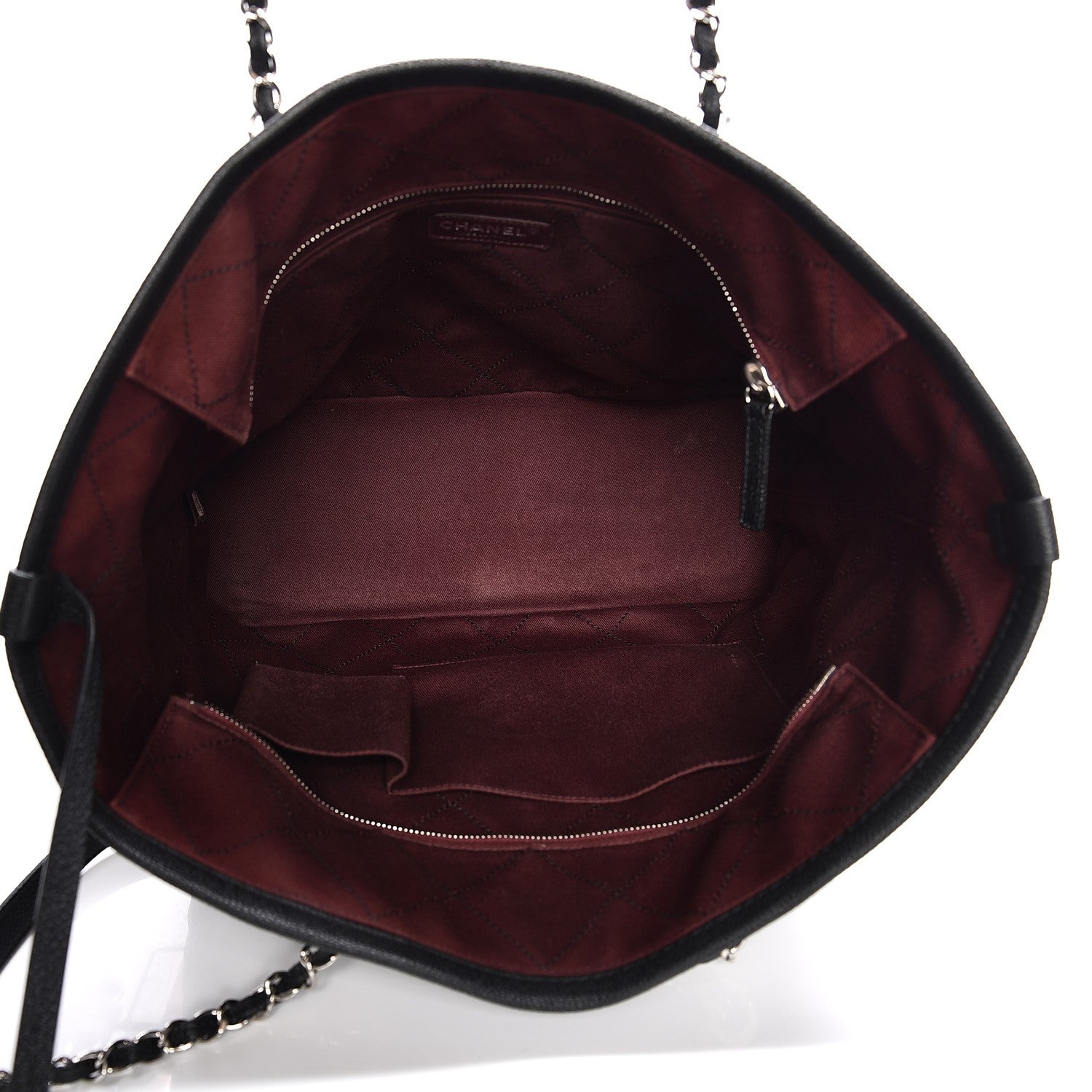 Chanel Grained Calfskin Quilted Large Daily Tote Black 6 of 8