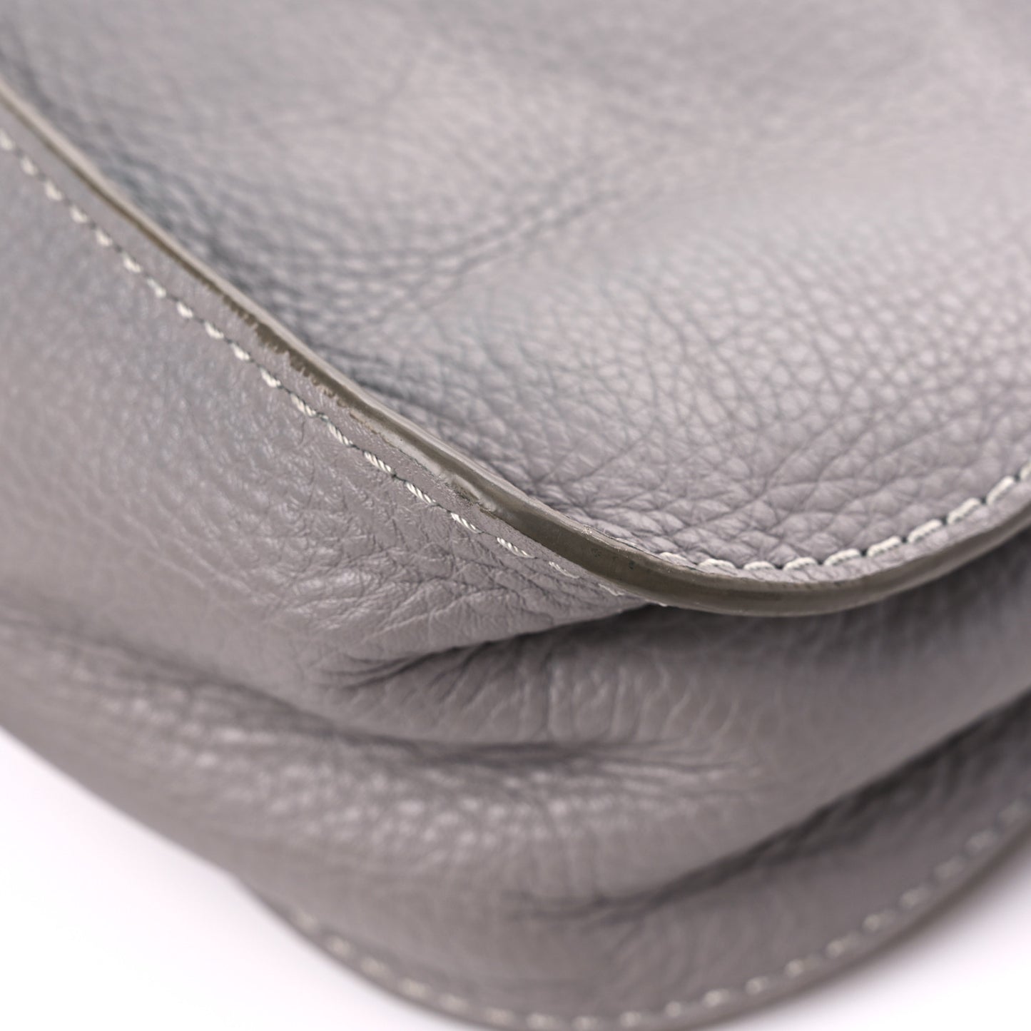 Calfskin Small Marcie Satchel Cashmere Grey