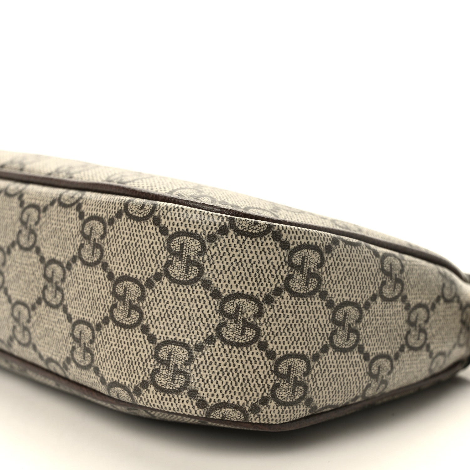 Gucci GG Supreme Monogram Textured Dollar Calfskin Small Ophidia Hobo Beige Ebony New Acero 9 of 11
