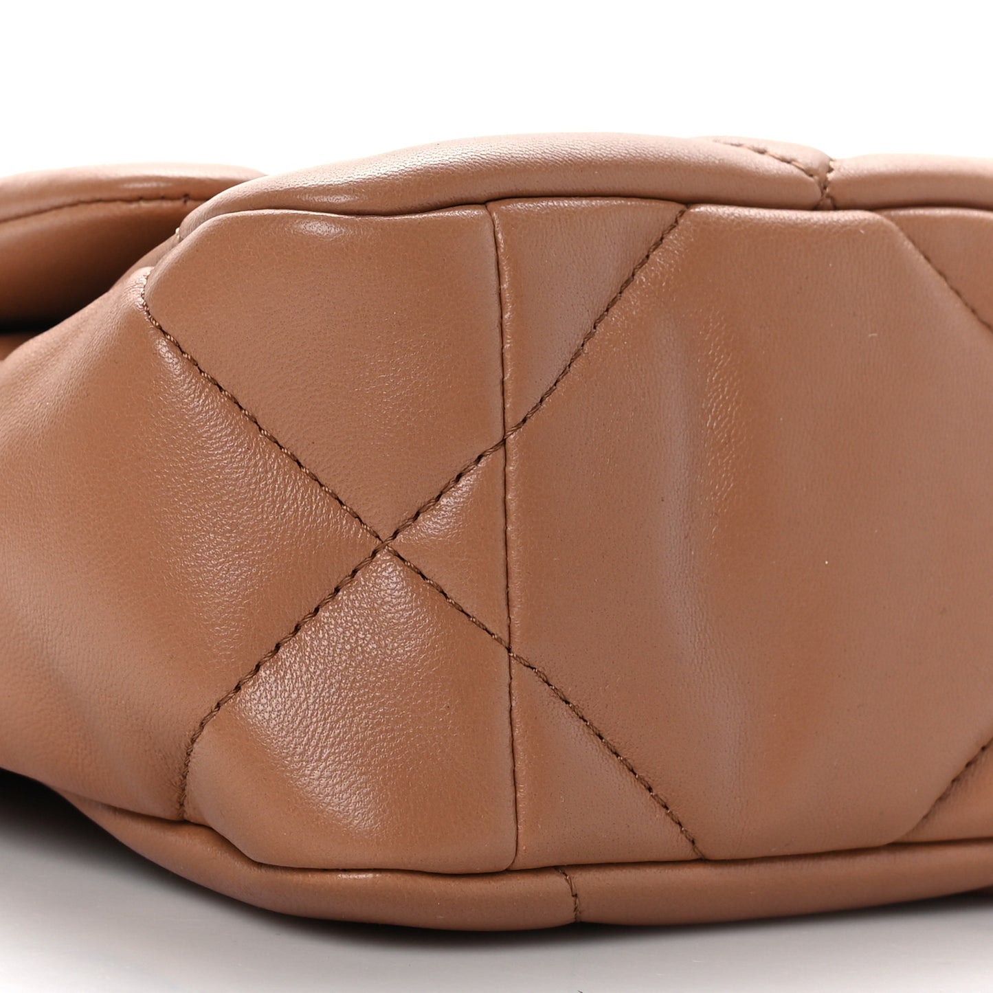 Lambskin Quilted Medium Chanel 19 Flap Brown