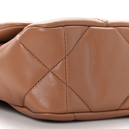Chanel Lambskin Quilted Medium Chanel 19 Flap Brown 8 of 9