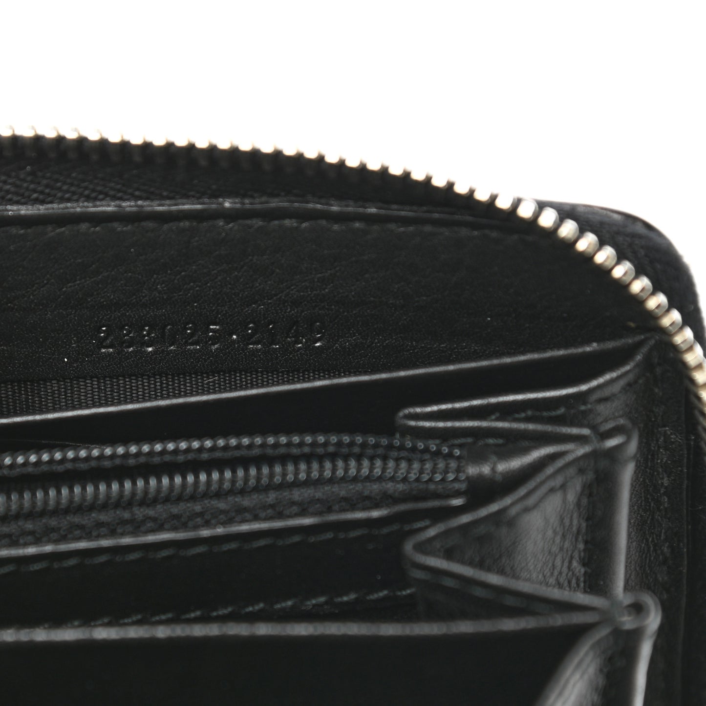 Guccissima Large Twins Zip Around Wallet Black