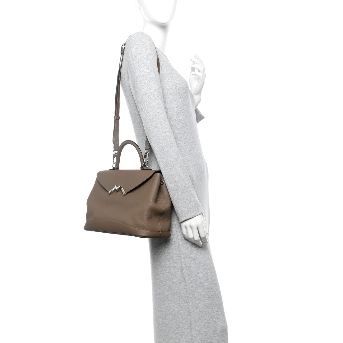 Taurillon Blush Calfskin Gabby MM Taupe