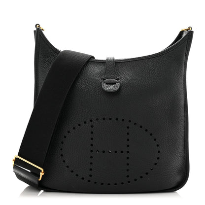Hermes Taurillon Clemence Evelyne III PM Black PM Black 1 of 10