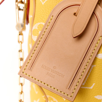 Louis Vuitton Calfskin Monogram Speedy P9 Bandouliere 25 Jaune Mat 11 of 18