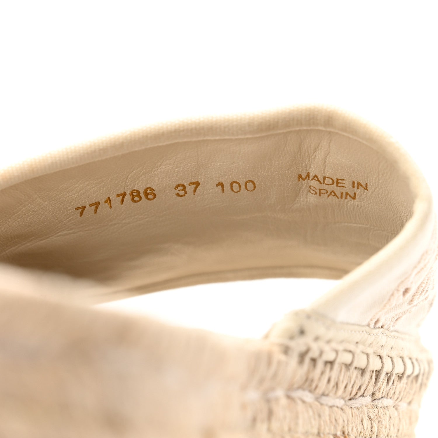Gucci Canvas Interlocking G Damita Espadrille Sandals 37 Natural 9 of 9