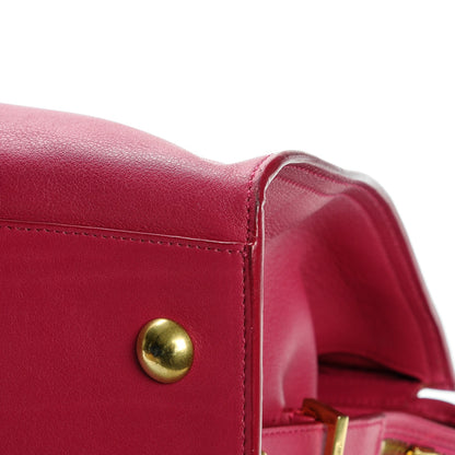 Saint Laurent Calfskin Medium Classic Y Cabas Fuchsia 8 of 9