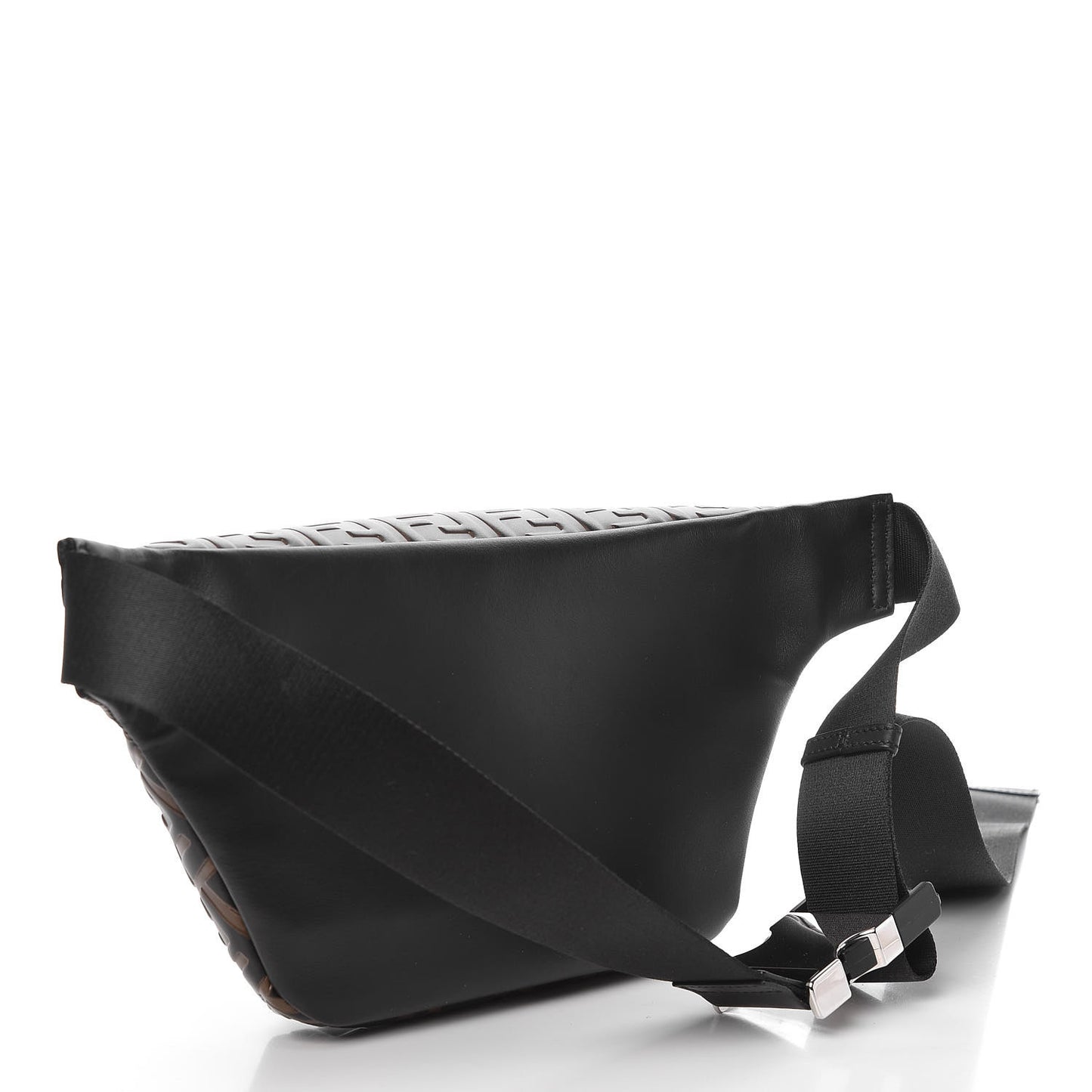 Vitello Century Bi-Color FF 1974 Embossed Belt Bag Maya Black