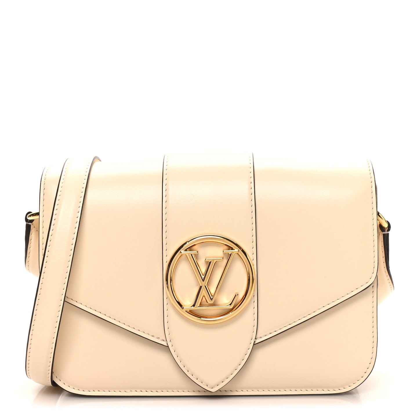 Smooth Calfskin LV Pont 9 Cream