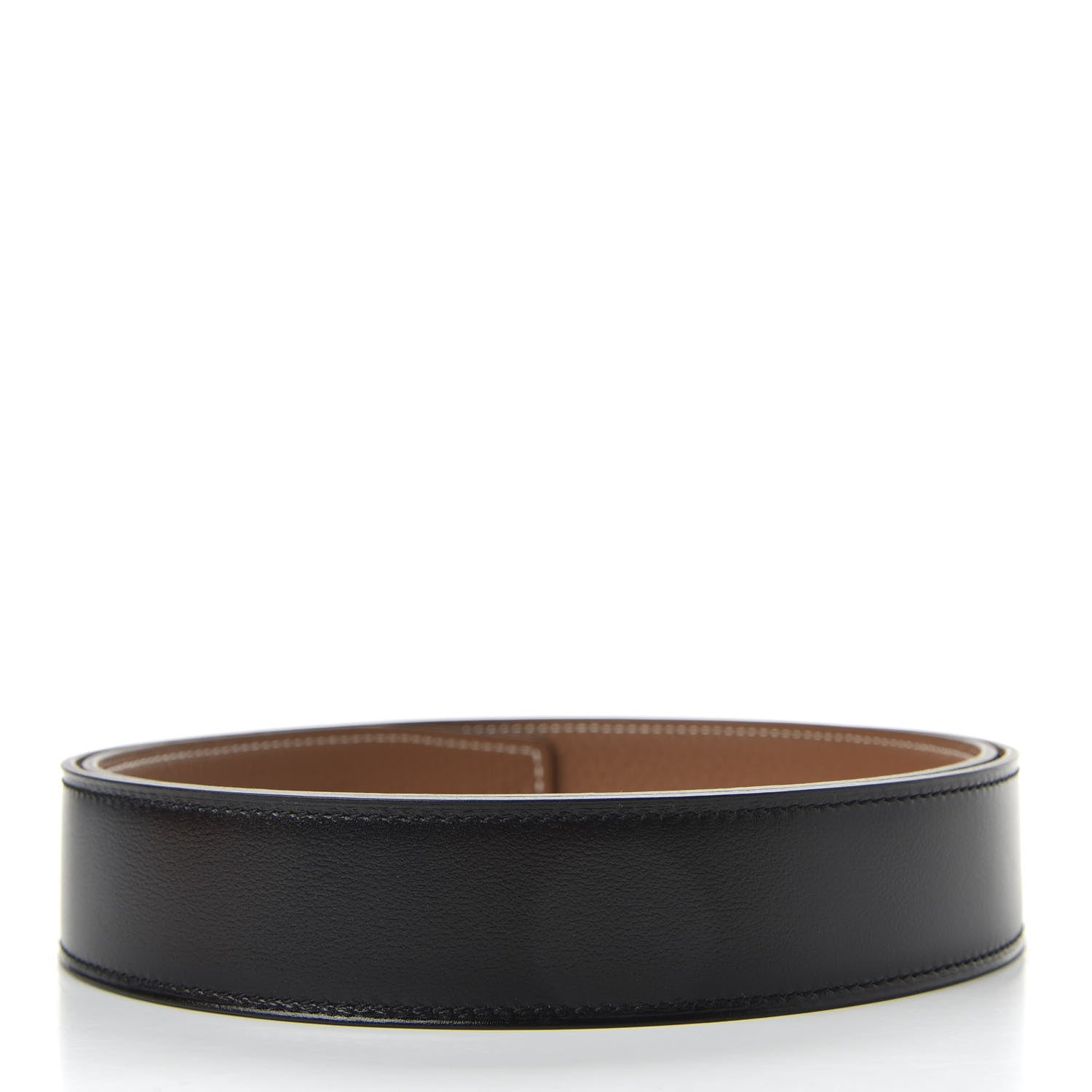 Hermes Chamonix Togo PVD Plated 38mm Tonight Belt 80 Black Gold 3 of 6