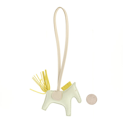 Hermes Milo Lambskin Grigri Rodeo Horse Bag Charm PM Vert Fizz Lime Craie 2 of 4