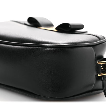 Salvatore Ferragamo Smooth Calfskin Vara Bow Camera Bag Black 10 of 11