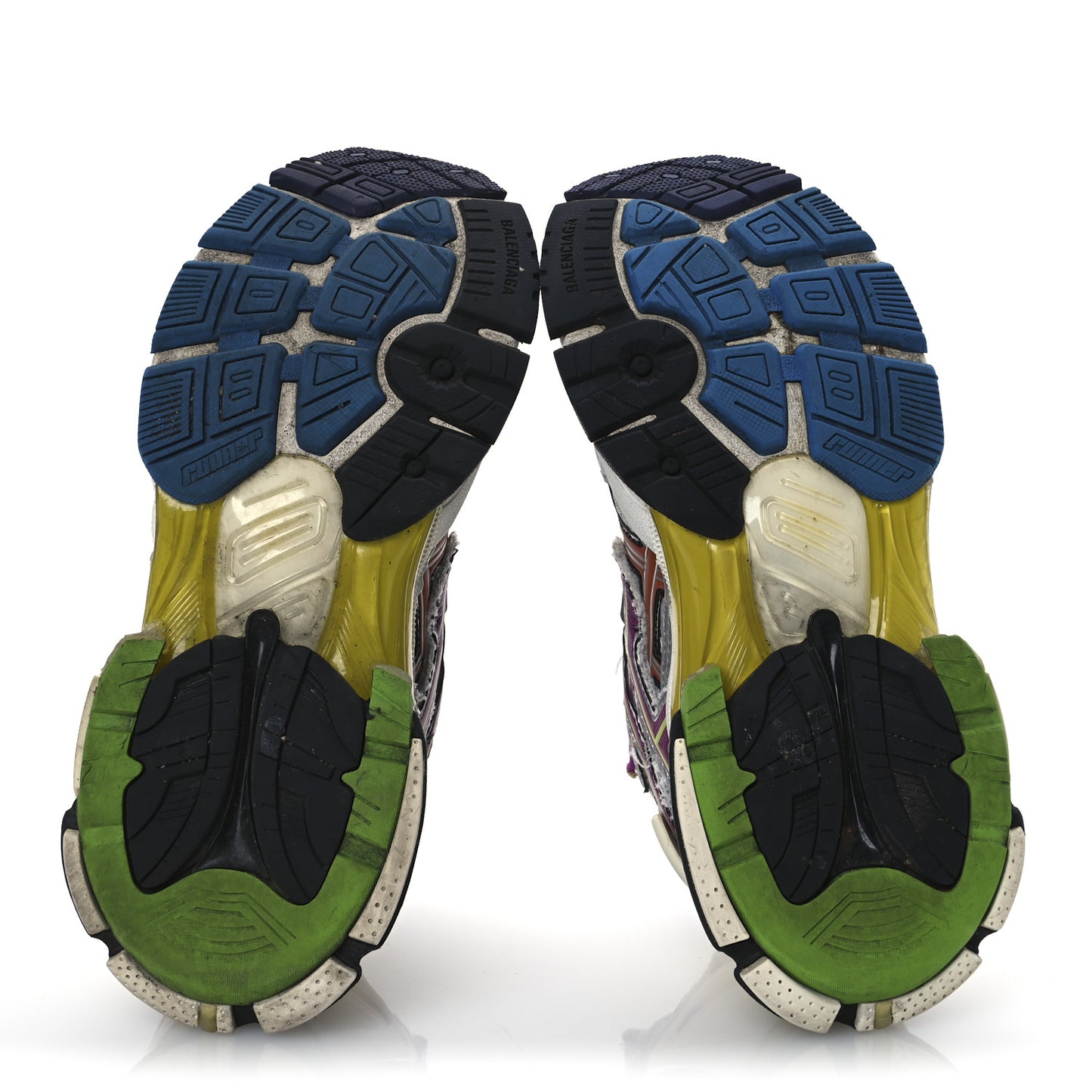 Mesh Rubber Womens Runner Sneakers 37 Multicolor