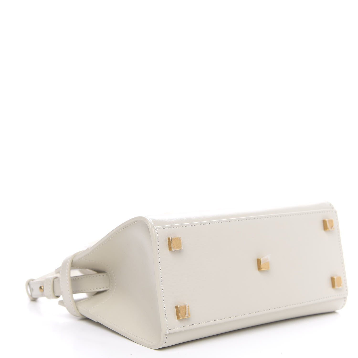 Saint Laurent Smooth Calfskin Nano Manhattan Shopper Tote Ivory 5 of 9