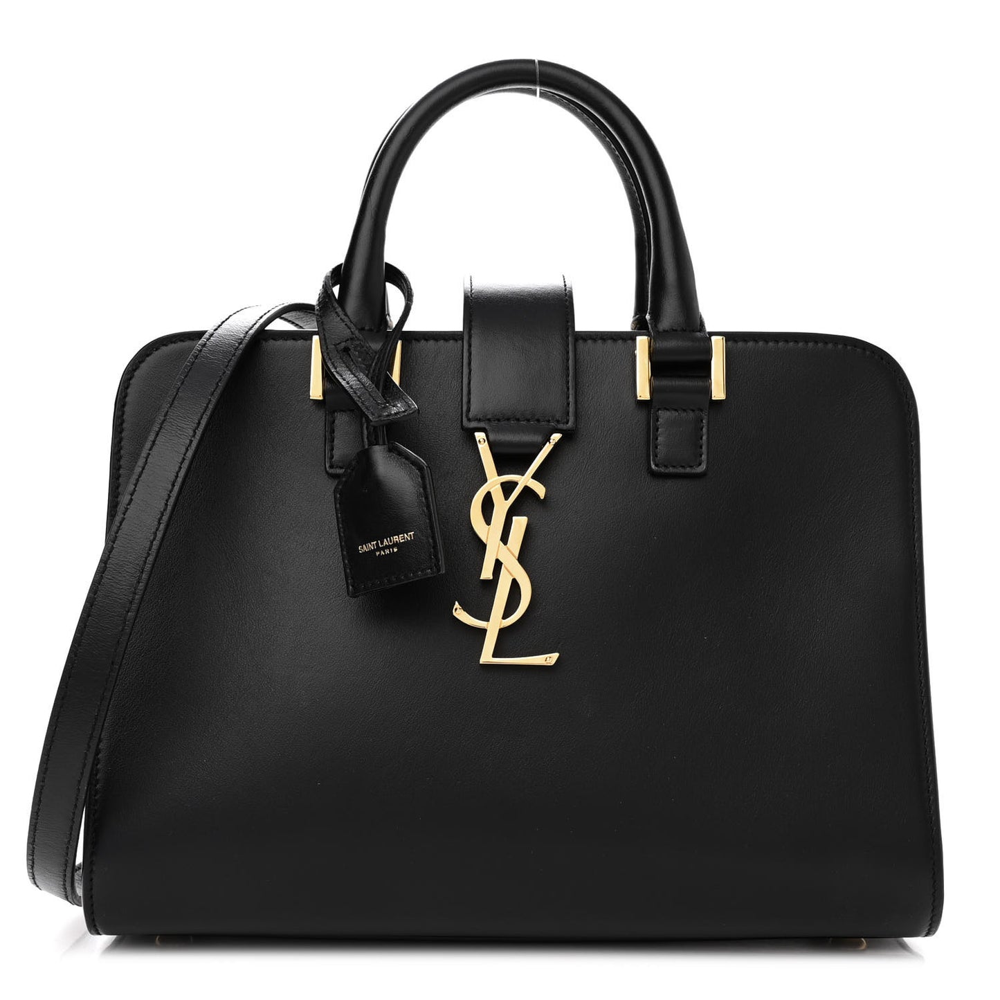 Calfskin Monogram Baby Cabas Black