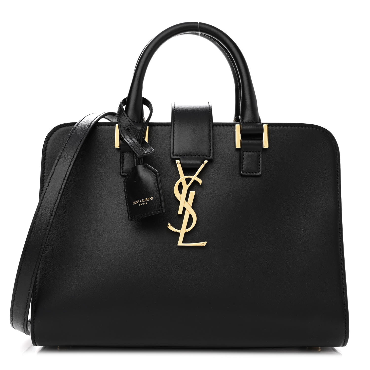 Saint Laurent Calfskin Monogram Baby Cabas Black 1 of 13