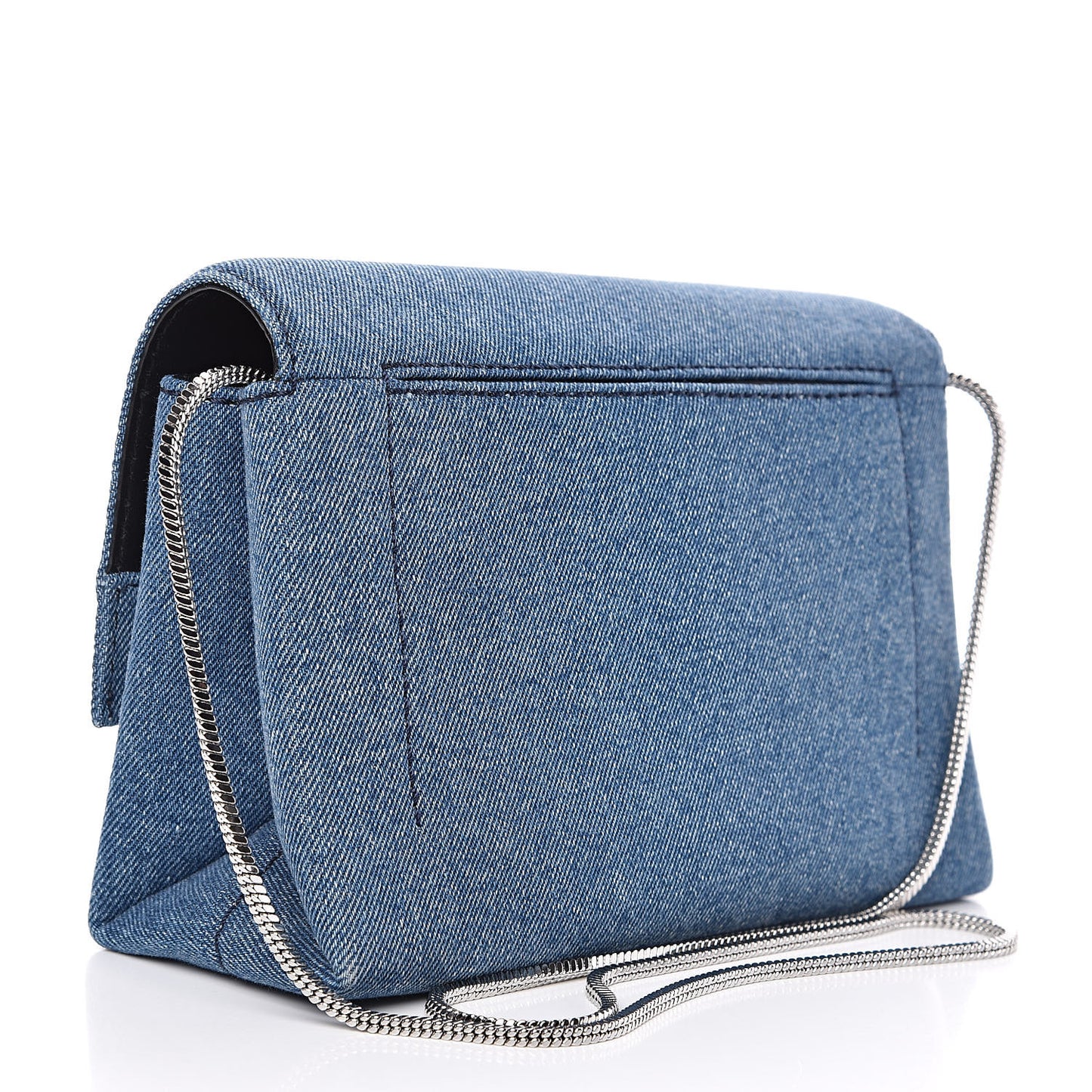 3.1 Denim Alix Soft Flap Clutch Washed Indigo