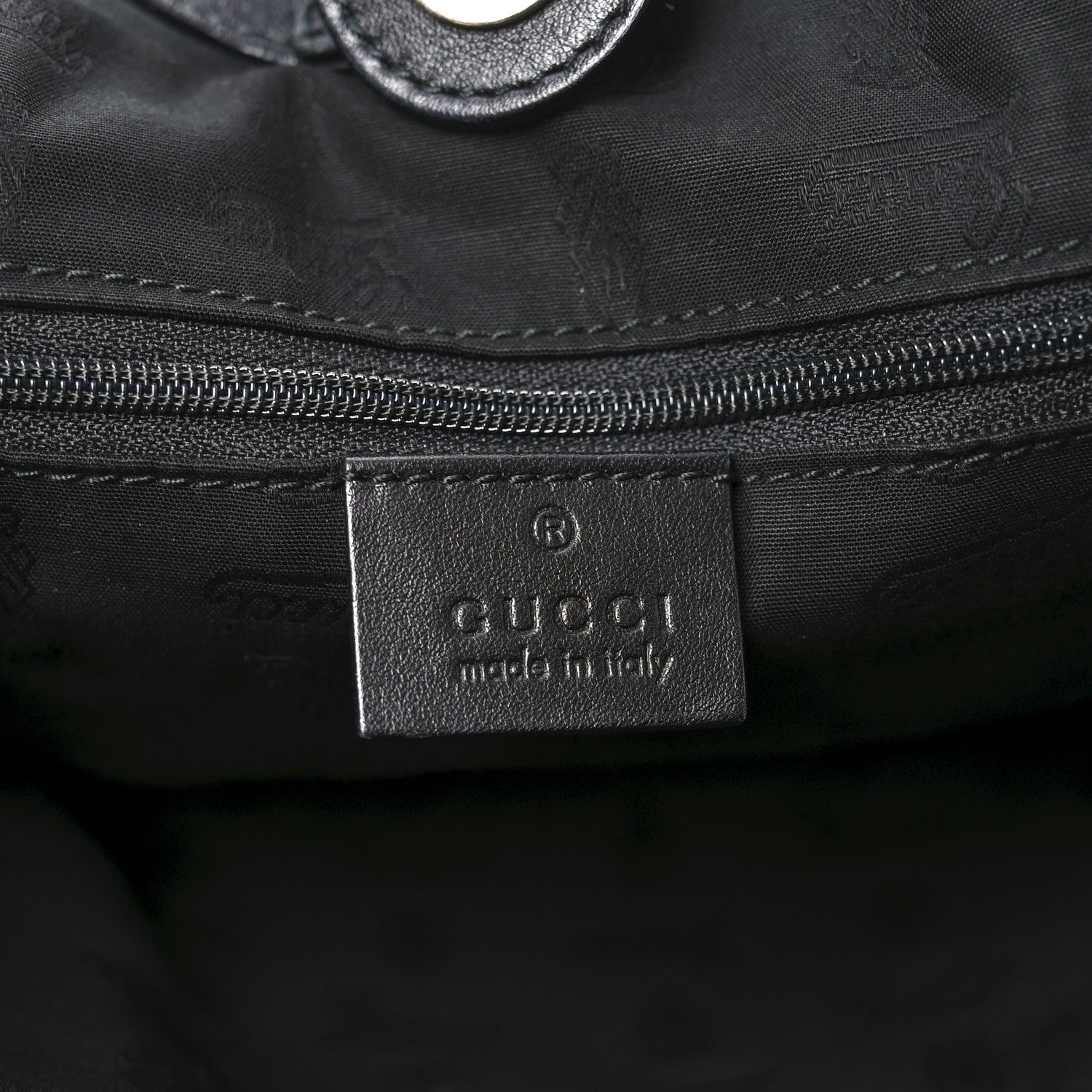 Gucci Guccissima Medium Sukey Tote Black 6 of 10