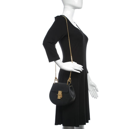 Chloe Grained Lambskin Mini Drew Shoulder Bag Black 2 of 6