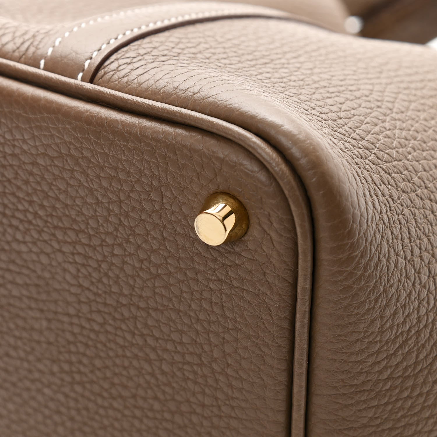 Hermes Taurillon Clemence Matte Alligator Picotin Lock Touch 18 PM Etoupe 11 of 13