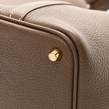 Hermes Taurillon Clemence Matte Alligator Picotin Lock Touch 18 PM Etoupe 11 of 13