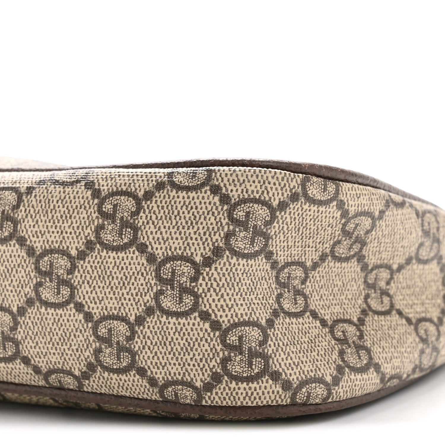 Gucci GG Supreme Monogram Textured Dollar Calfskin Web Small Ophidia GG Handbag Beige Ebony New Acero 10 of 11