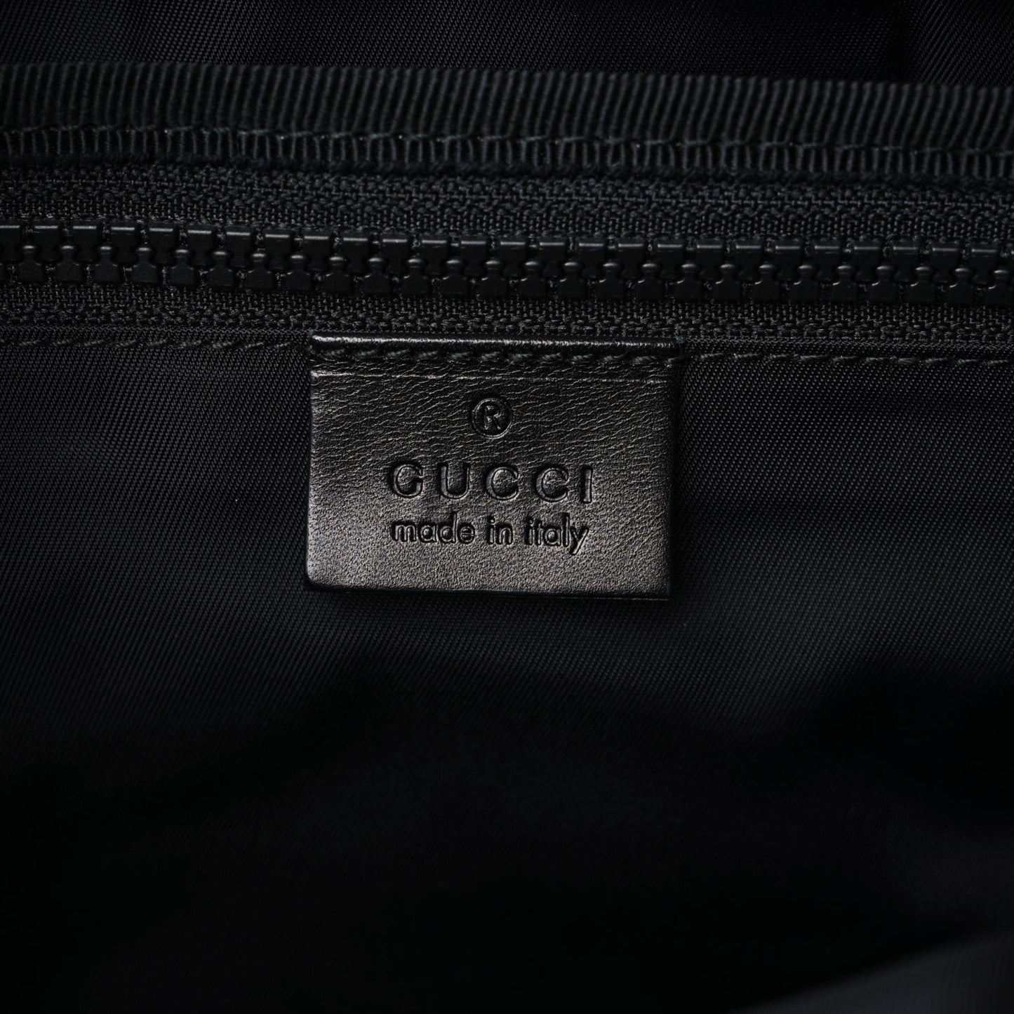 Techno Canvas Web L'Aveugle Par Amour Embroidered Double Buckle Backpack Black