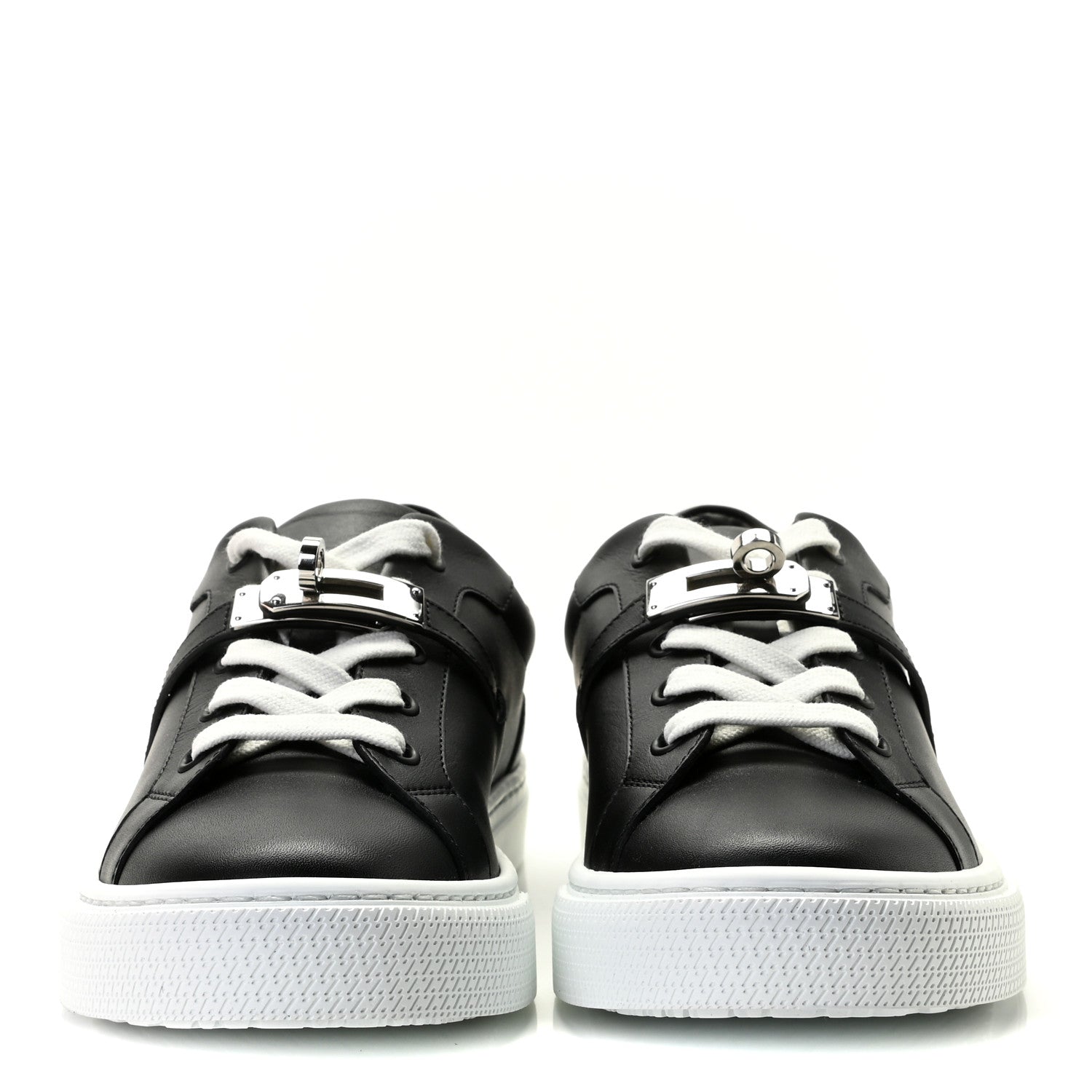 Hermes Calfskin Day Sneakers 37 Black 5 of 8
