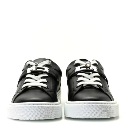 Hermes Calfskin Day Sneakers 37 Black 5 of 8