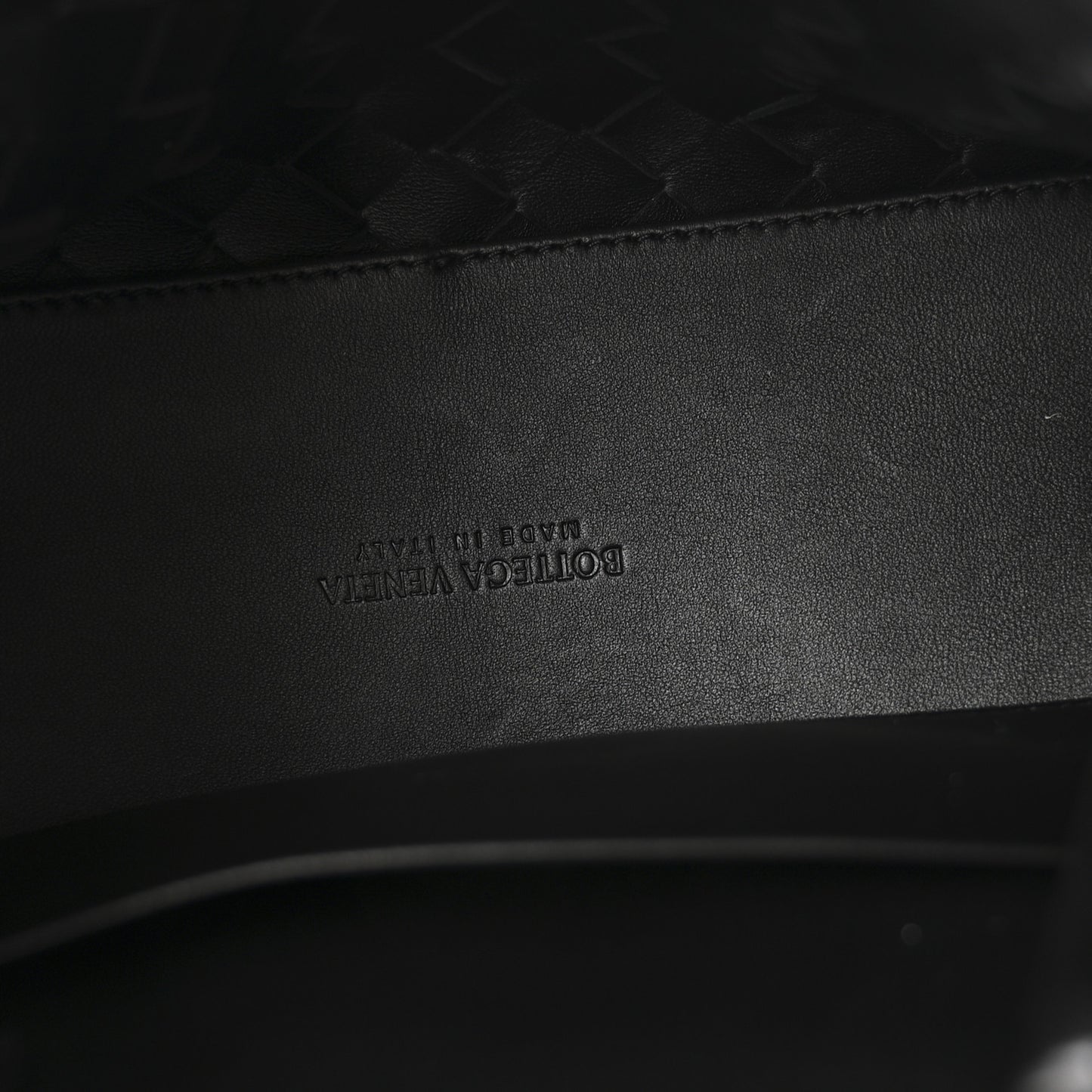 Nappa Intrecciato Small Andiamo Shoulder Bag Black